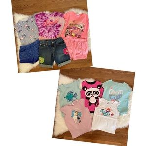 Gymboree Summer Clothes Bundle 8 T-Shirts 3 Shorts Girls Size 6